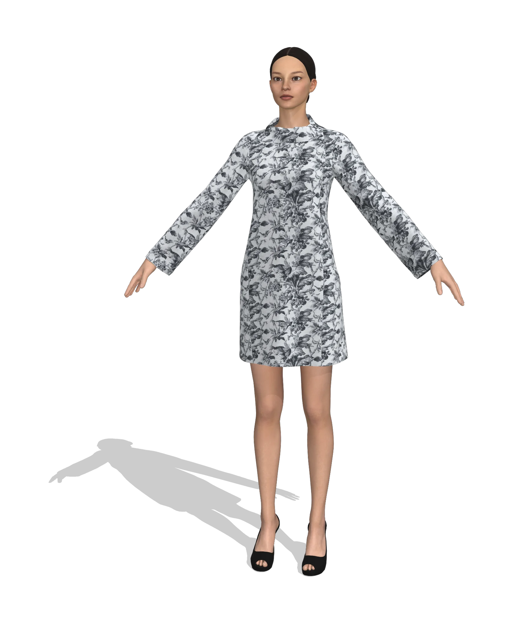 KDscion p181 full sleeve sheath dress